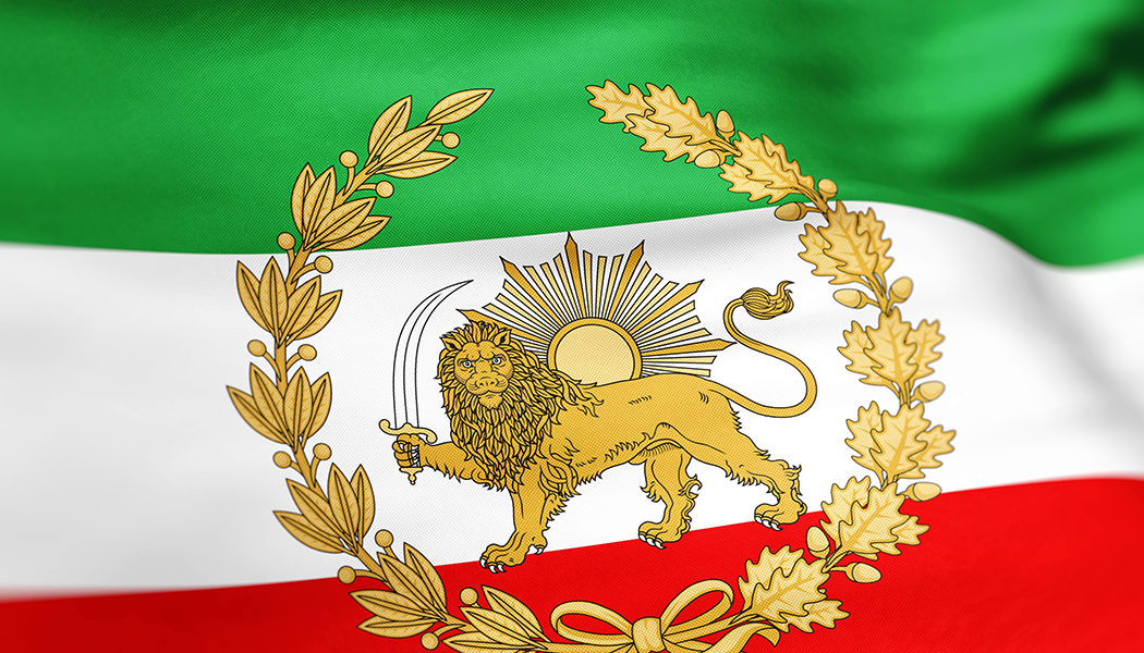 پرچم دولتی در حال تکان خوردن